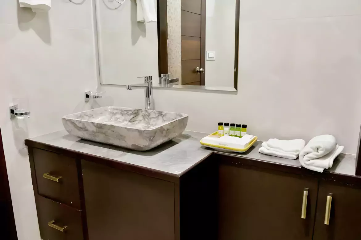 Reception area of Marigold Inn Homestay Jaipur